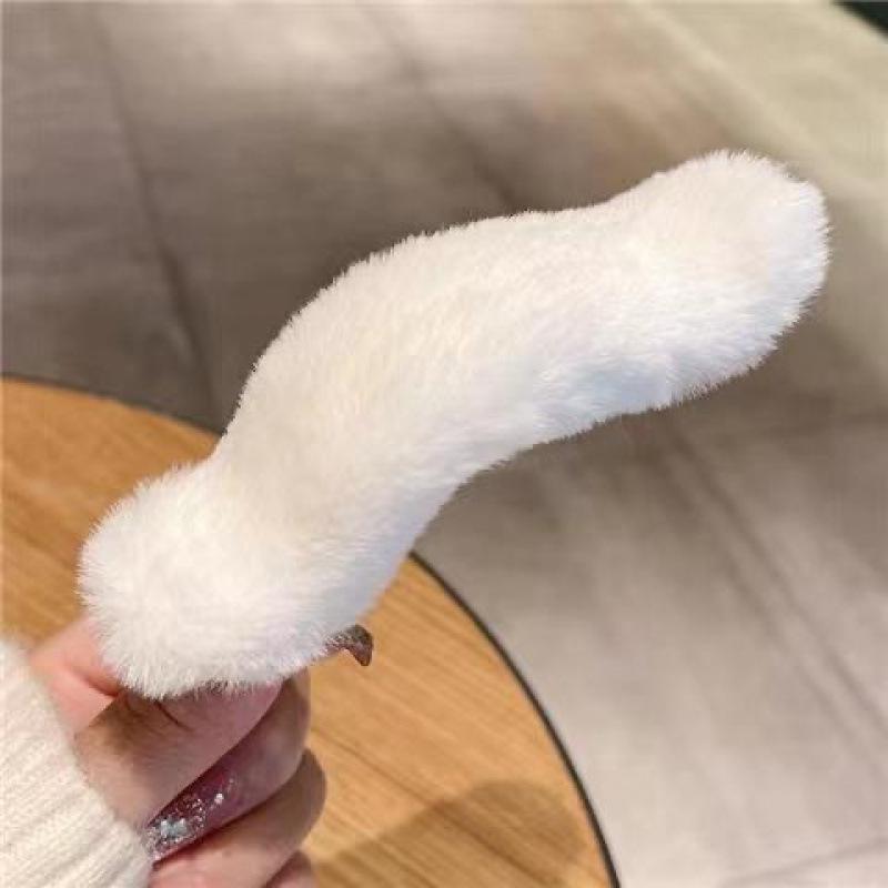Large Plush Hair Clip: Autumn/Winter Volumizing Shark Clip for Women