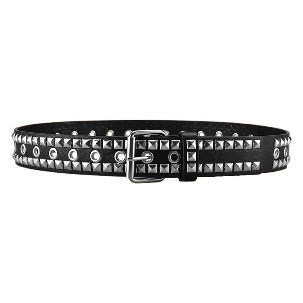 Luxury Design Business Waist Belt Pin Buckle Punk Waistband Rivet Belt  Paired with Skirts Jeans