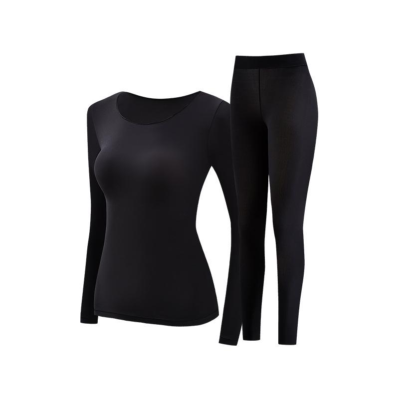 Women's Ultra-Thin Skin-Friendly Slimming Base Layer Set for Autumn/Winter: High Elasticity, Plus Size