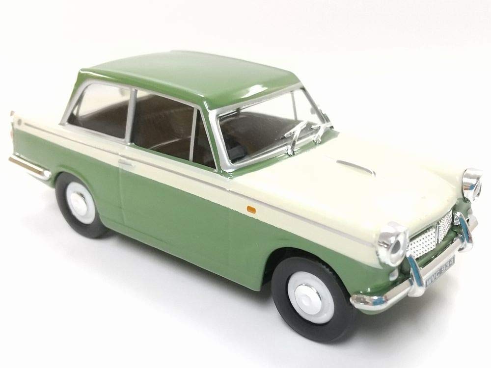 scale diecast model Triumph Herald 1200 in green and cream HONGWELL/Cararama 1/43 car,