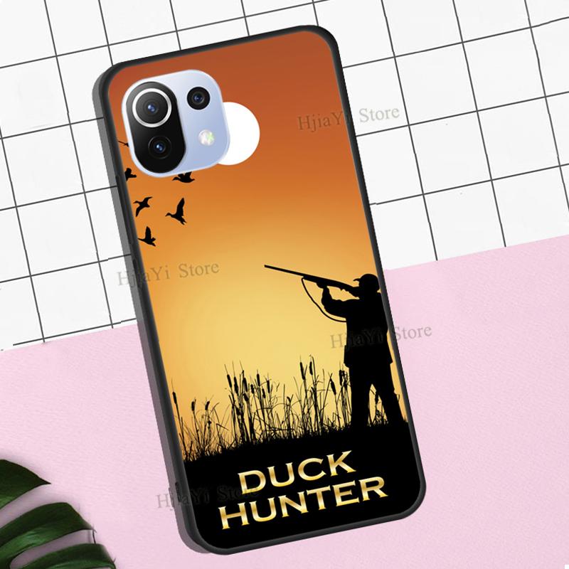 Vogel Ente Jagd Sonnenuntergang Für Xiaomi Mi 11 Ultra 9T 10T Pro Note 10 Lite Hülle Für POCO X3 Pro M3 F2 F3 Handyhülle
