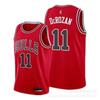 Chicago Bulls Basketball Jersey Men Women Short Sleeve V-Neck Cotton Breathable Athletic Wear Practice Game Fan