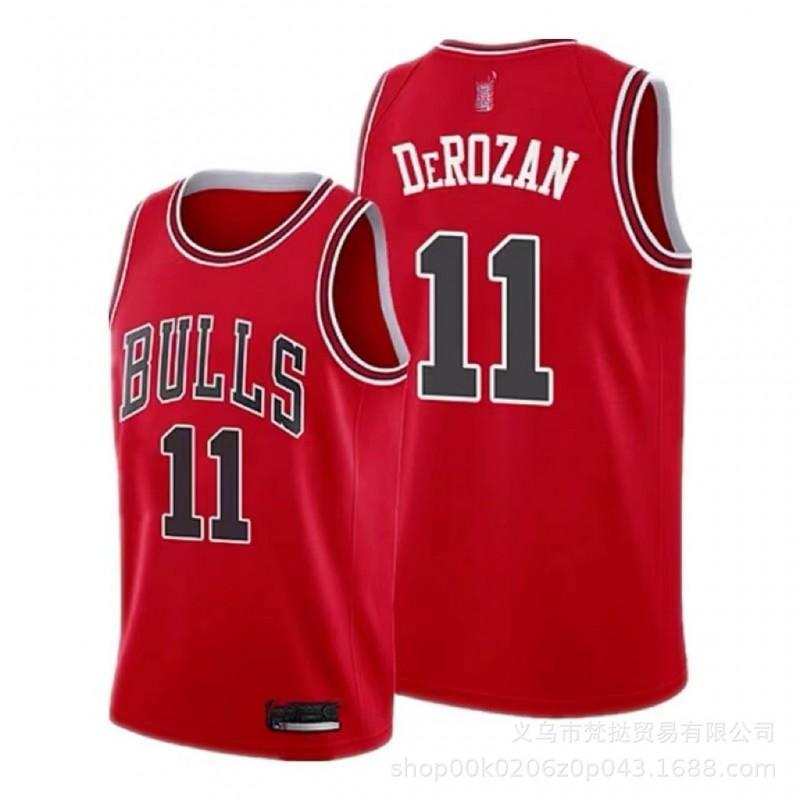 Chicago Bulls Basketball Jersey Men Women Short Sleeve V-Neck Cotton Breathable Athletic Wear Practice Game Fan