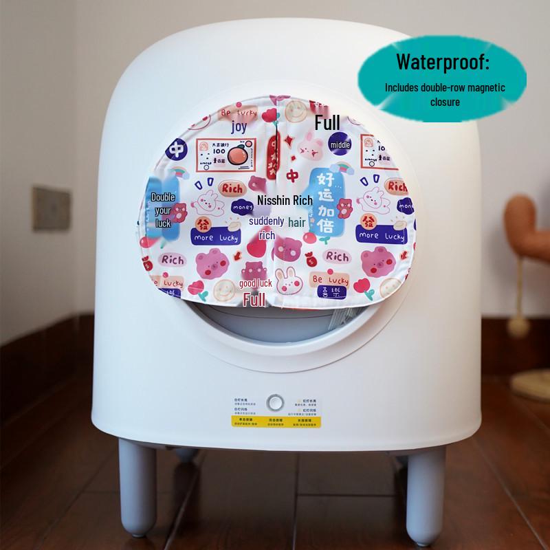 Petree Drugiej Generacji Automatyczna Kuweta dla Kota Zapachoodporna z Zasłonką Przeciwpyłową i Woreczkami na Odpady.