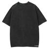 Maddie Basketball Print T-Shirt Heavy Washed Cotton Edged Retro Short Sleeves