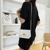 Rhombus Solid Color Chain Small Square Bag Summer New Trend Fashion Shoulder Bag Simple Foreign Messenger Women's Bag