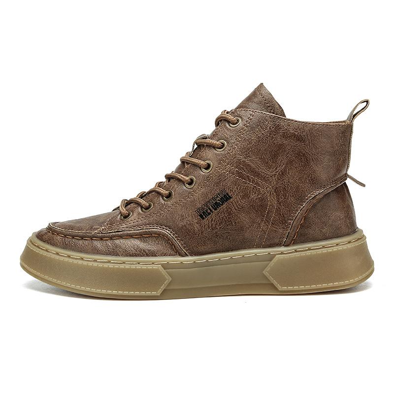 Spring new Martin boots high-top casual board shoes black boots sports casual shoes