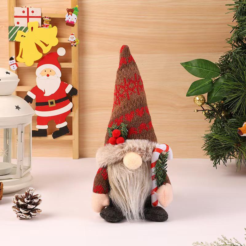 Christmas Decorations: Glowing Rudolph, Santa, and Faceless Doll Ornaments – Perfect Small Holiday Gifts