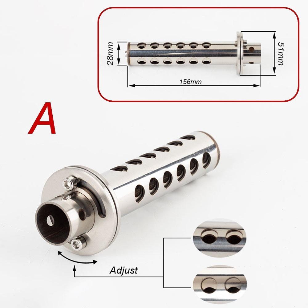 Adjustable Backpressure Exhaust Muffler Insert for Motorcycles