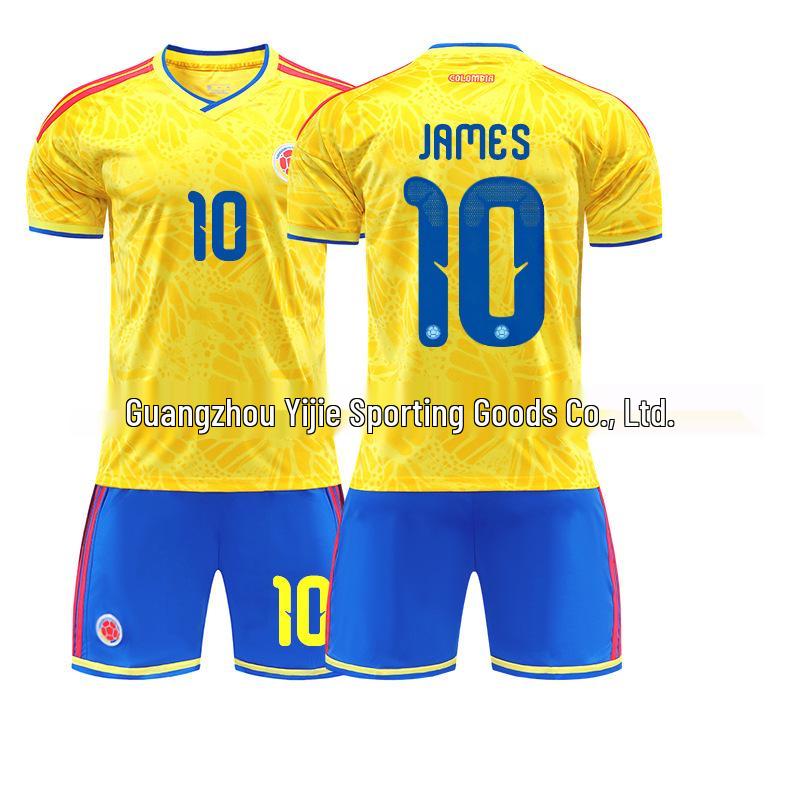 Colombia 2026 World Cup Home Kit: James #10, Diaz #7, Rios #6 Jerseys