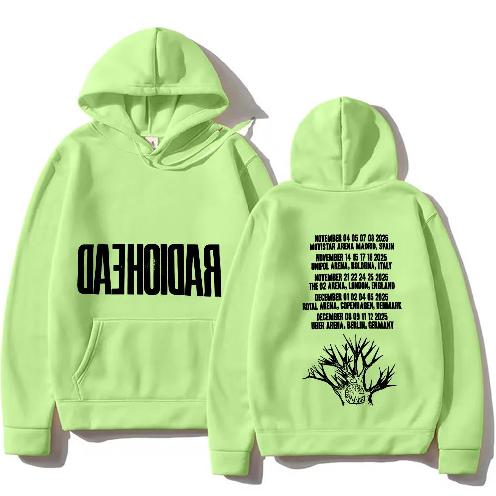 Radiohead 2026 Tour Hoodie Hip Hop Vintage Music Vintage Unisex Men Graphic Hoody Tops Oversize Streetwear Retro Casual Pullover