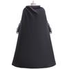 Elphaba Thropp Wicked Cos Children's Clothing Black Party Dress Dress with Cape
