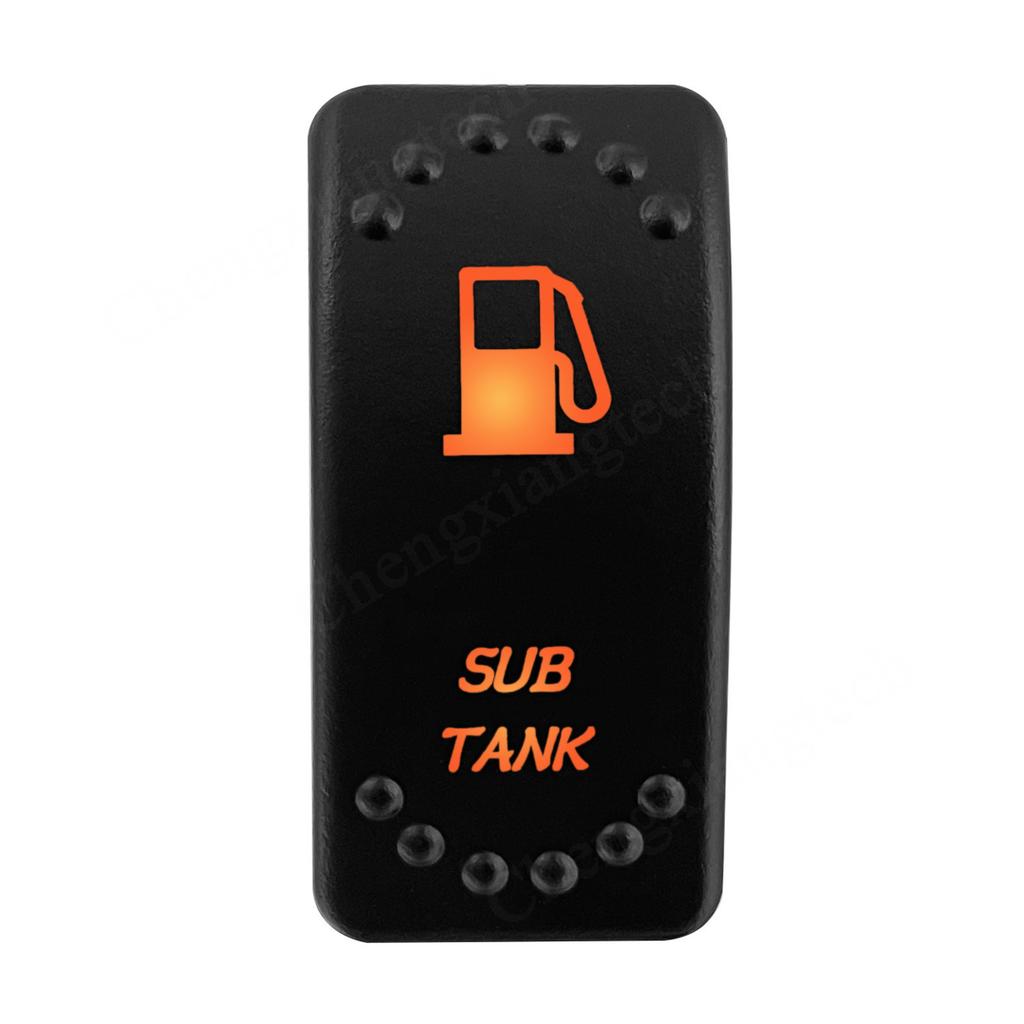 12V 24V Laser Rocker Switch Orange Led Light ON OFF / ON OFF ON for Car Boat Polaris RZR Can-Am ATV UTV RV Maverick Commander