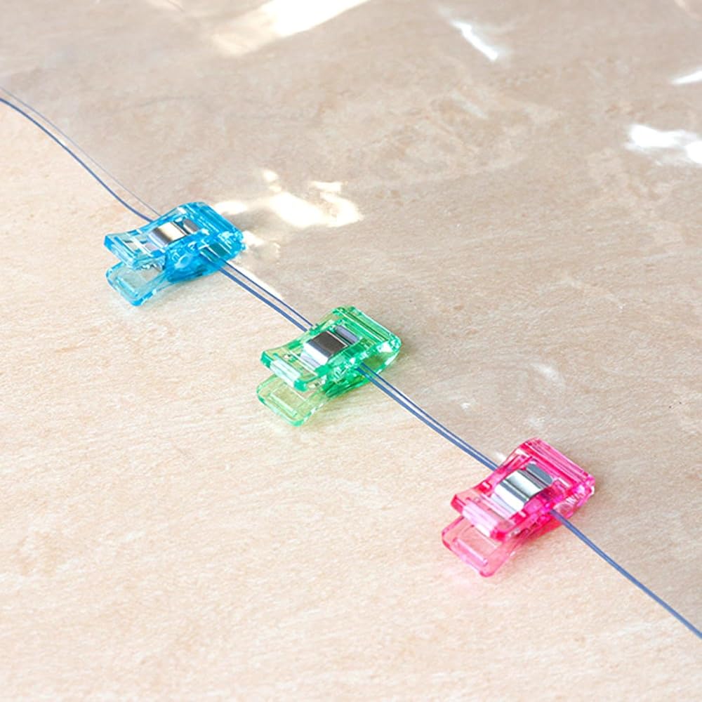 Nippon Chuko NBK Stand Clips Clear 10pcs MST-CR Sewing Temporary Clips Craft DIY Supplies