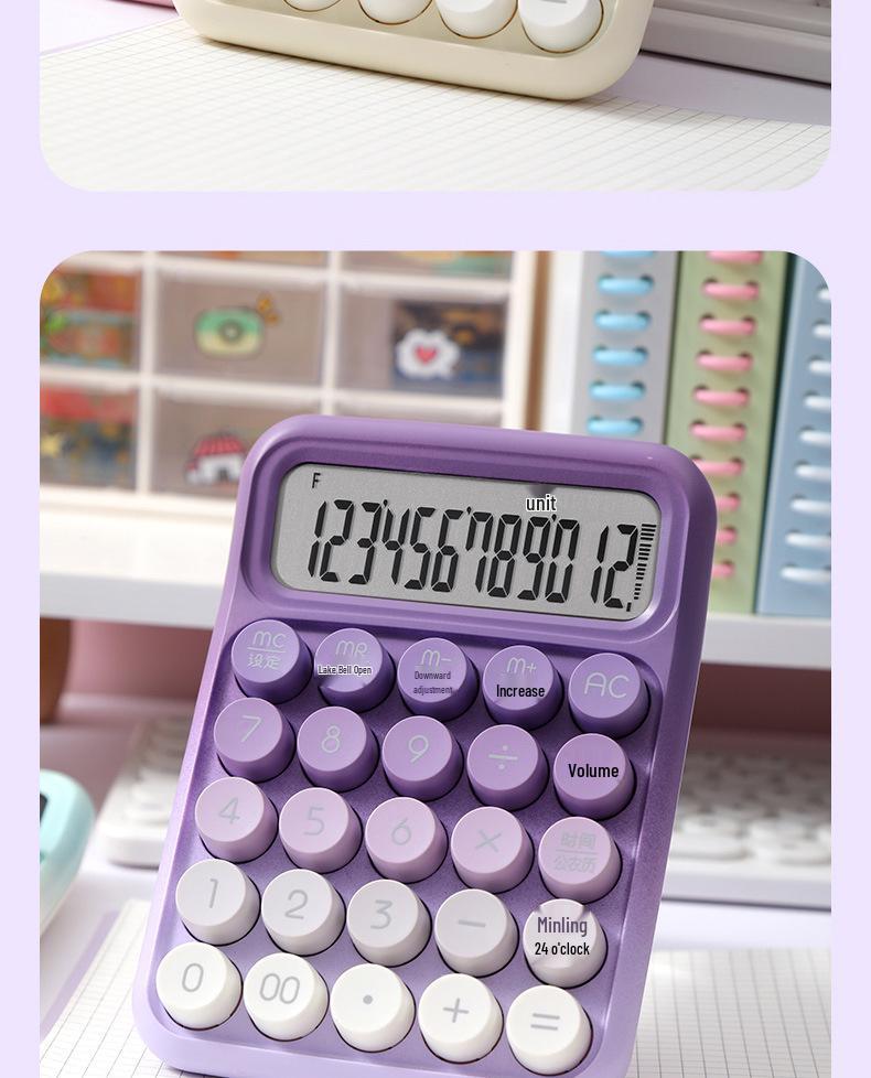 12-Digit Large Screen Gradient Calculator for Students & Office Use