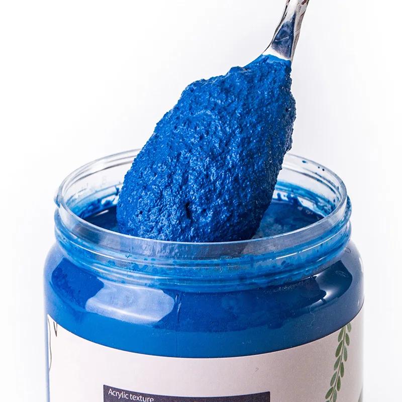 200ML Multicolor Quartz Sand Acrylic Pigment for Textured Painting Modeling Paste with Grainy Feeling for Painting Creation