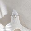 Classic Six-Prong Snowflake Moissanite Ring, 1 Carat Simulated Diamond, 925 Sterling Silver
