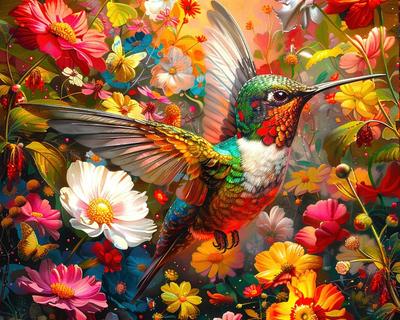 1000/500/300/120 Teile Holz-Puzzle von Kolibri und Blumenlandschaft Puzzle-Spiel Familienspaß Boden-Spielzeug Kindergeschenk