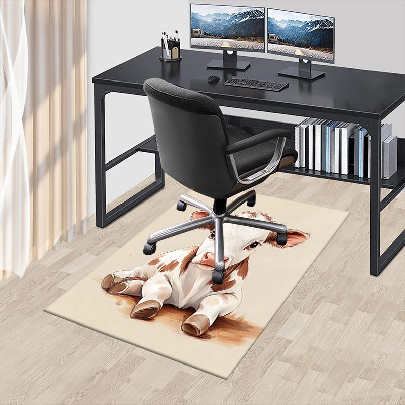 1PC cow calf Anti-slip carpet, suitable for Office, bedroomand playrooms. It can also be used as a sofa footrest cover-R15