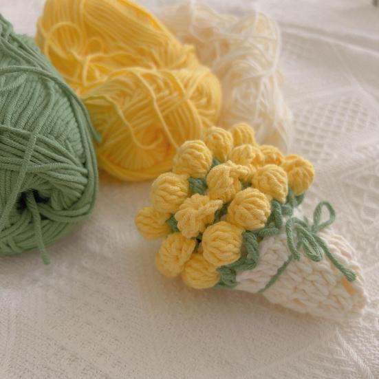 Crochet Rose Bouquet Coaster Heat-resistant DIY Handmade Knitting Flower Coffee Mug Cup Mat Kitchen Countertop Table Desk Decoration