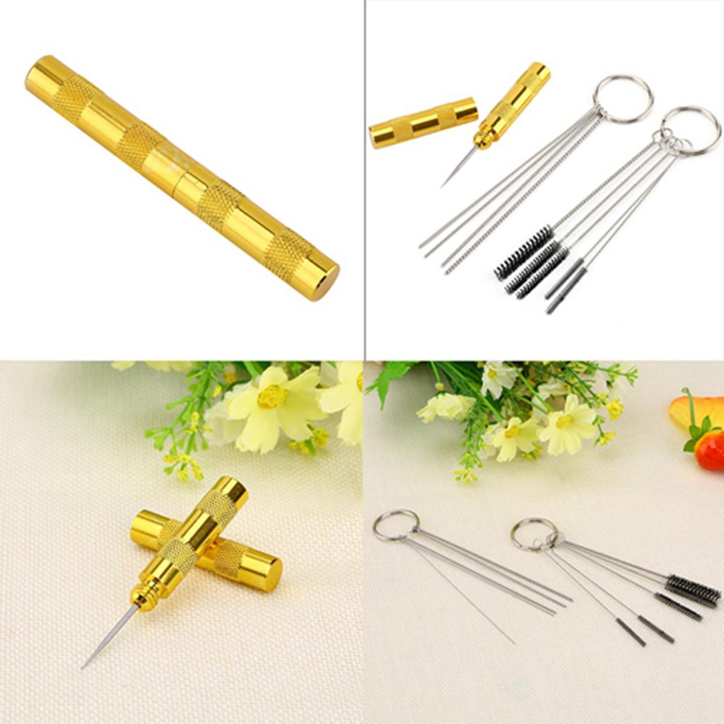 Spray Cleaning Repair Tool Stainless Steel Needle Brush Set Spare Parts Pipe Cl Convenient Use Excellent User Fee