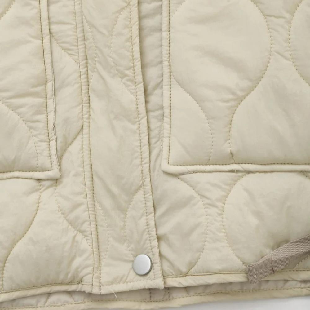 Women Autumn Fashion Loose Cotton Jacket Short Coat Chic Long Sleeve Thin Cotton Clothes Outerwear