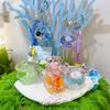 Seahorse Sea Turtle Devil Fishes Fish Tank Keychain Three Pendant Dimensional