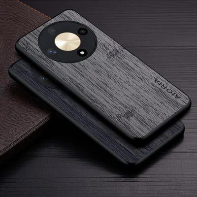 Fall für Honor Magic 6 Lite Pro funda bambus holz muster Leder abdeckung Luxus coque für huawei honor magic 6 lite fall capa