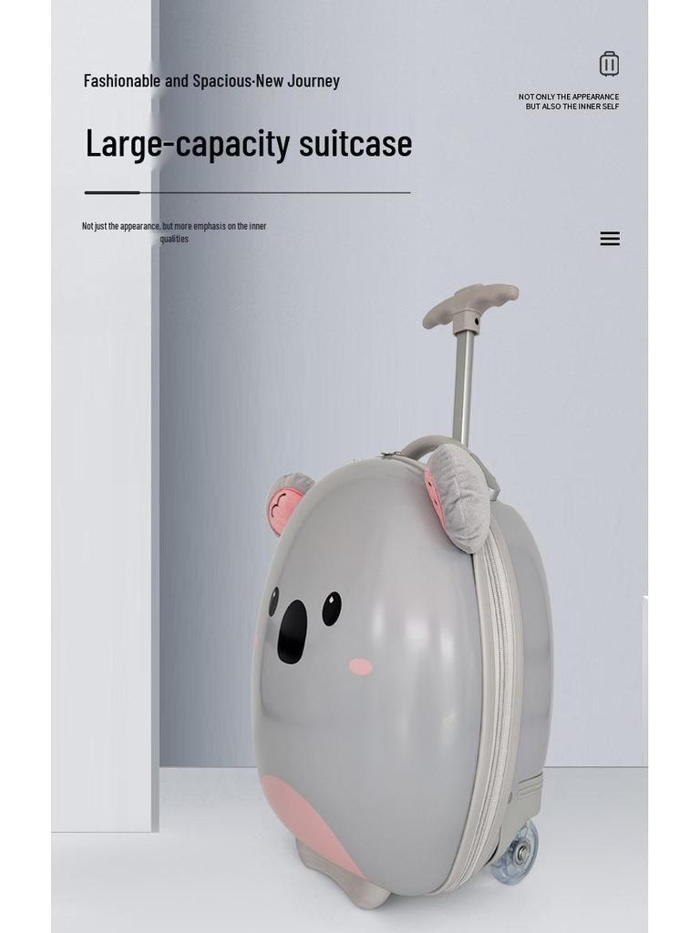 Children's 16" Eggshell Cartoon Trolley Suitcase