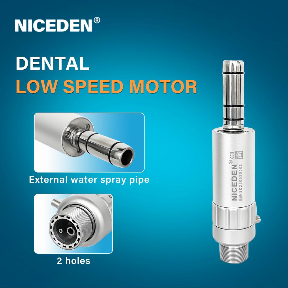 NICEDEN Dental Straight Nose Cone Low Speed Handpiece Straight 203C External Water E-type Straight Handpiece Dentistry Equipment