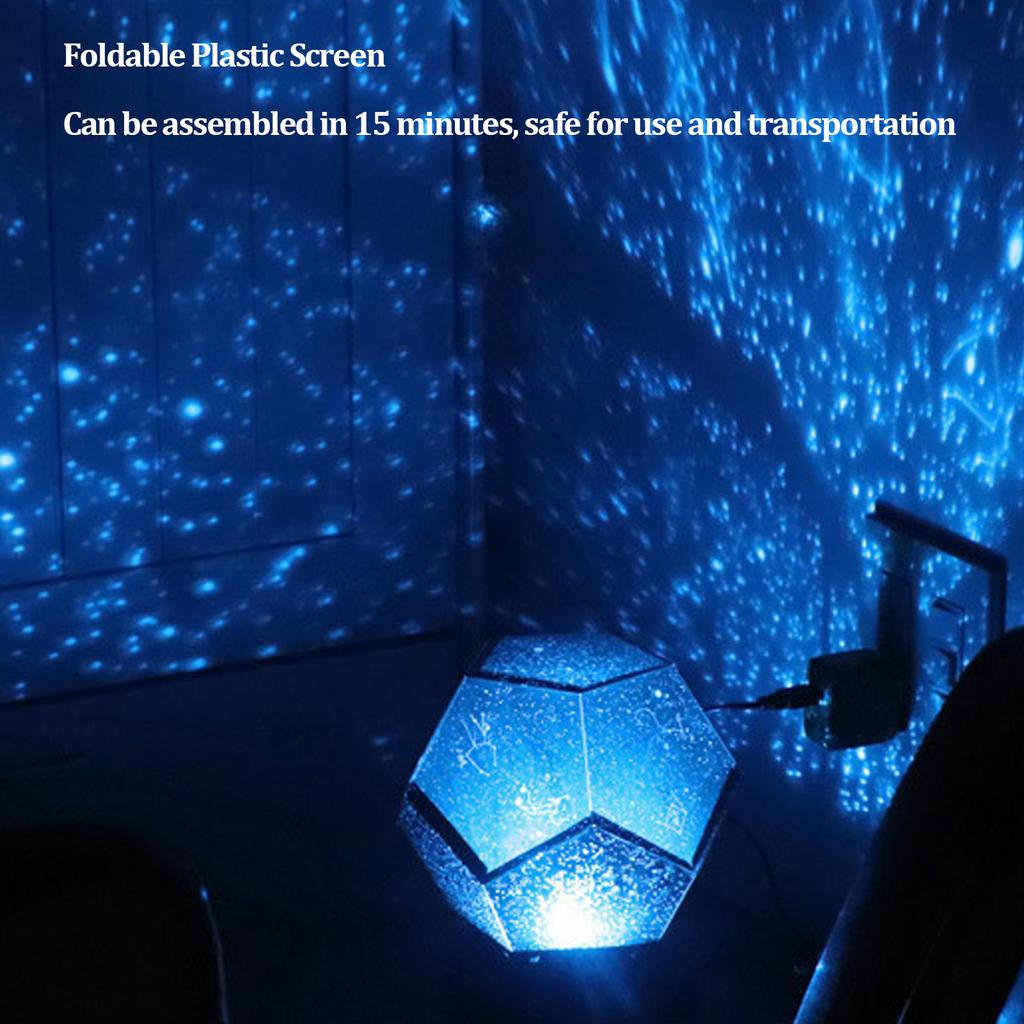 Światło Projektora Produkcja Lampka Nocna Obrotowa Gwiazda Akumulatorowa 3 Kolory Dekoracja