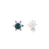 Blue Apatite Gemstone 925 Sterling Silver Jewelry Handmade Stud Earrings 0.44" EE-175-2