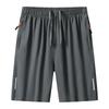 Ice Silk rychleschnoucí šortky pro pánské léto Jednoduché volné oversized sportovní elastické krátké kalhoty Capris