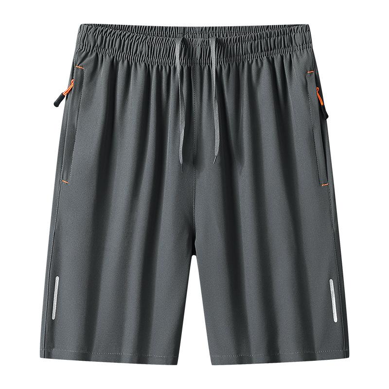 Ice Silk rychleschnoucí šortky pro pánské léto Jednoduché volné oversized sportovní elastické krátké kalhoty Capris