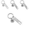 Stainless Steel Charming Keychain With Sunflower Theme Ideal For Special Gifts For Loved Ones