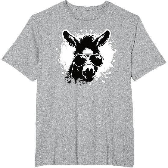 Cool Donkey Sunglasses Funny Donkey Lover Men Boys Kids T-Shirt