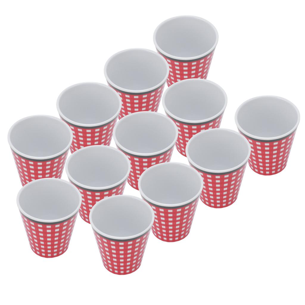 12Pcs Melamine Cup Milk Coffee Tea Beverage Mug for Home Restaurant School Office