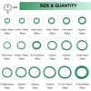 Car AC Service Kit 40pcs/102pcs Valve Cores + 270 O-Rings + Tools R12/R134a Compatible Nitrile Rubber Seals for Repair, Maintenance