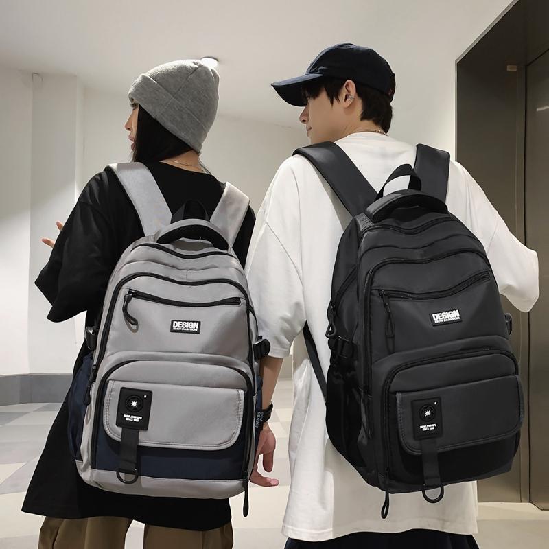 Backpack Female Letter Student Schoolbag Couple Travel Backpack