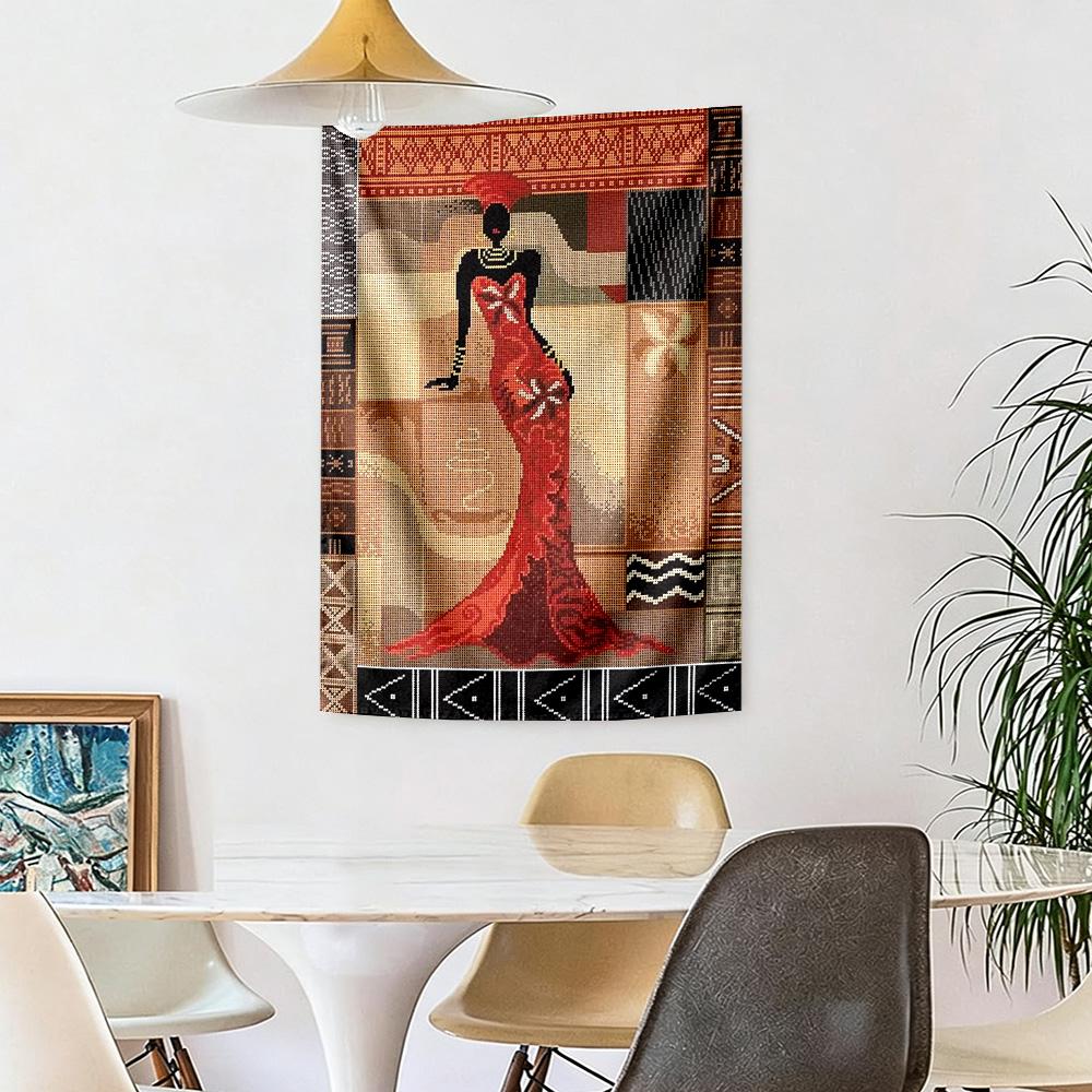 Afrikanischer Stil Wanddekoration Wandteppich Kunst Für Haustier-Gedenken Geburtstag Hochzeitsparty Hintergrund Familiengeschenk
