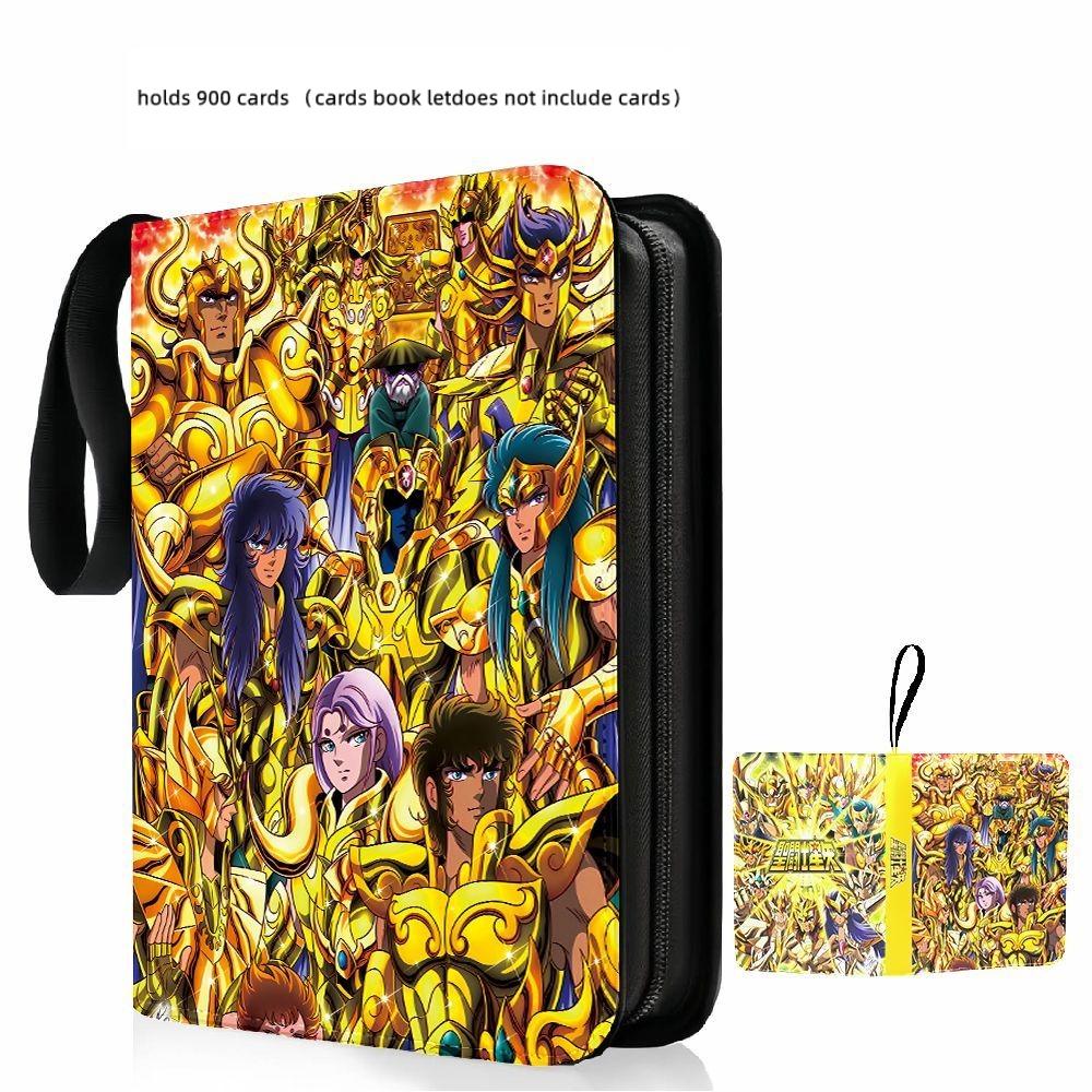 400pcs/900pcs Saint Seiya Card Album Book Folder 4/9 Card Slots Collections Zipper Double Pocket Zipper Card Binder Holder