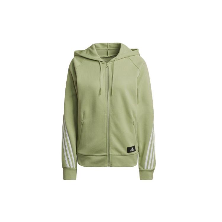 (WMNS) adidas Sportswear Future Icons 3-Stripes Hooded Track Top Asia Sizing Green Women s HE1661 S