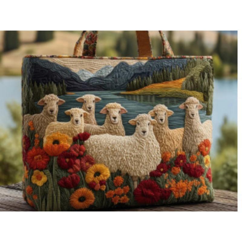 New Digital Printing Tote Bag Personalized Floral Quilted Tote Bag Tote Bag Shopping Bag Beach Bag