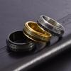 2026 Great Wall Pattern Men's Rotatable Return Pattern Ring Fashionable Trendy Men's Stress Relief Ring