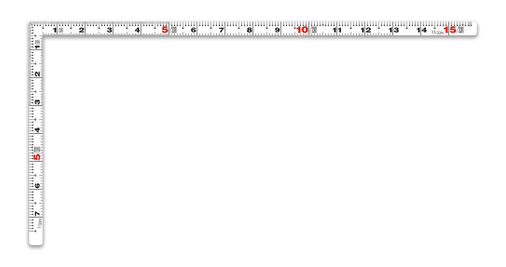 Shinwa Sokutei Flat Curved 50cm shaku 5 Dual 11181 Ruler, White, (1 sun), Graduations,