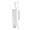 Durable Stainless Steel Bird Feeding Rack Spiral Bite Resistant Parrot Foraging Toy Portable Feeding Hanging Basket Backyard