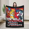 Warm Soft Blanket Travel Office Cartoon T-Transformers Autobots Bedding Throws Anime  Flannel Bedspread For Couch Sofa Bed Cover