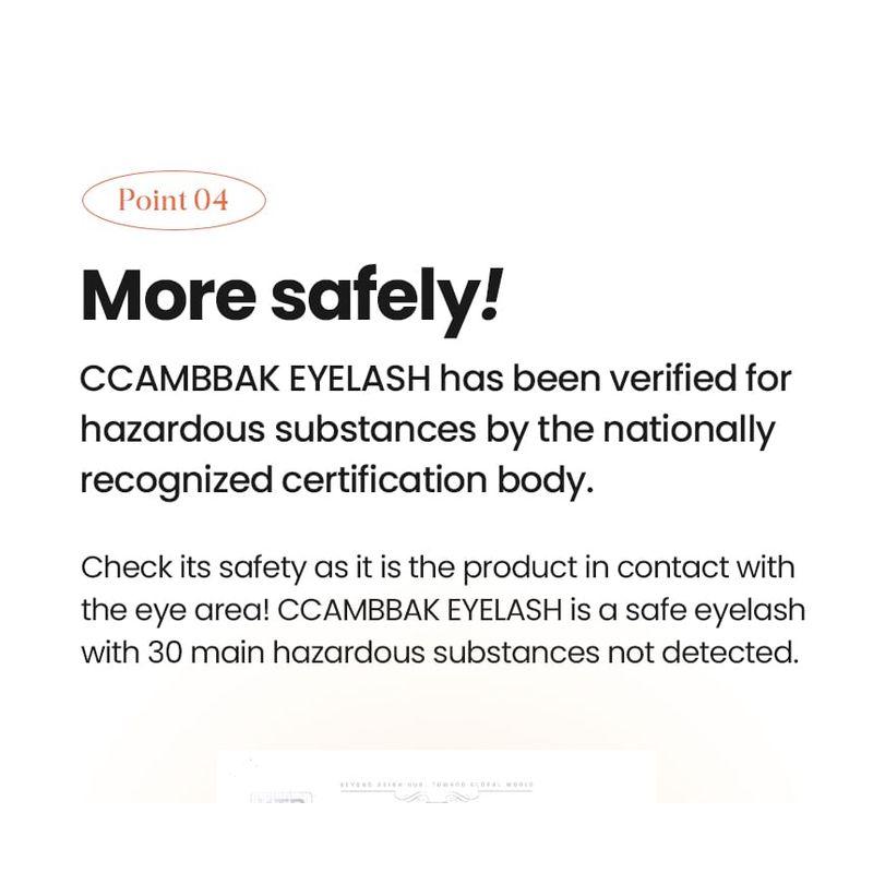 Ccam bbak - Original Dichte Wimpern 4 Punkte - 3 Arten