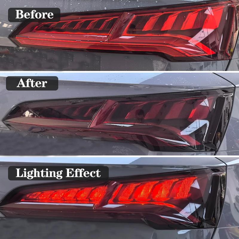 High Quality TPU PPF Film 0.3*3M/2M/1M/0.5M Car Headlight Protective Film Self-healing Anti Scratches Light Black/ Smoked Black