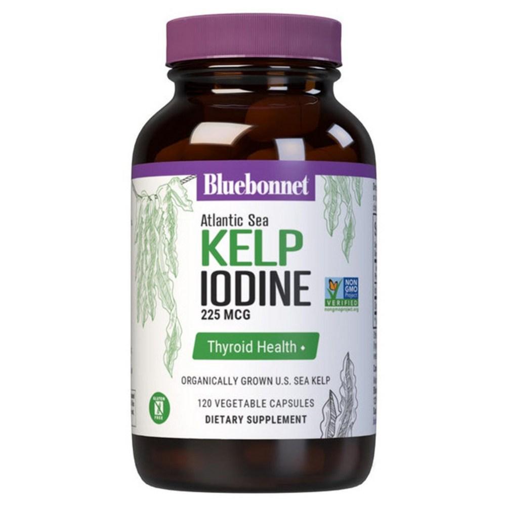 Bluebonnet Atlantic Sea Kelp Iodine 225mcg Vegetable Capsules 1 Pcs 120 Tablets